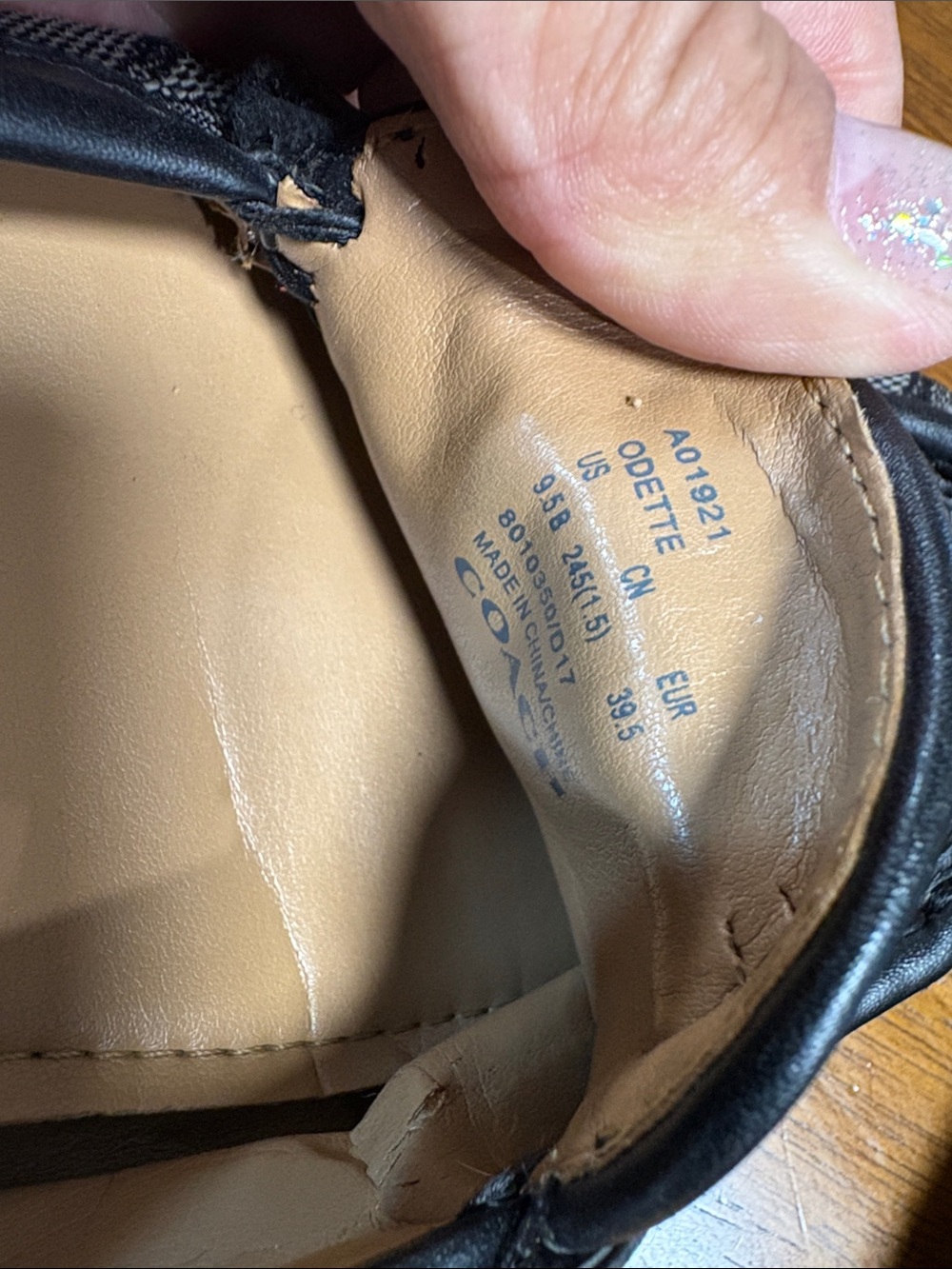 Coach Gray & Black Signature Canvas Penny Loafers - Picture 7 of 7